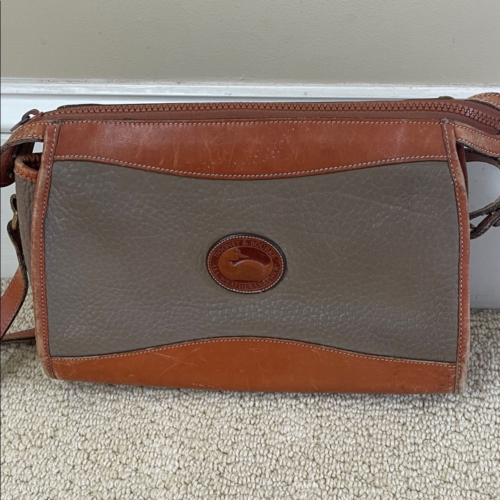 Dooney and Bourke Two-Tone Leather Crossbody Bag
